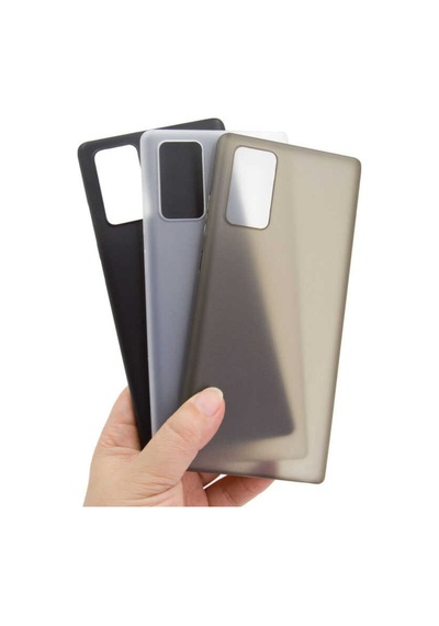 Samsung Uyumlu Galaxy Note 20 Kılıf Zore 1.Kalite Pp Silikon-Siyah