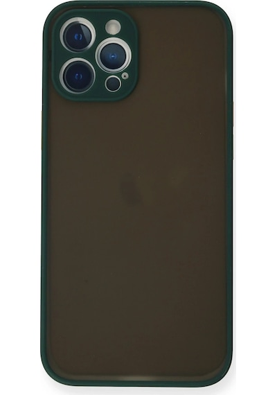 Ilkeshop Newface Apple iPhone Uyumlu 12 Pro Max Kılıf Montreal Silikon Kapak - Yeşil