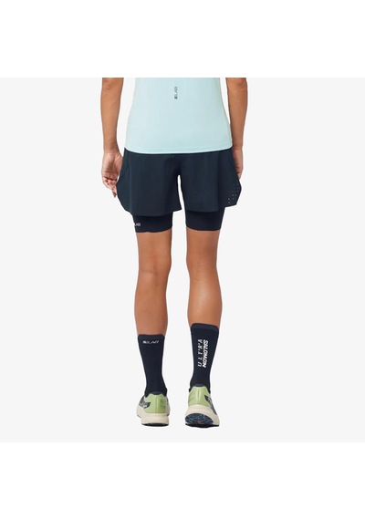 Salomon S/lab Ultra 2ın1 Kadın Lacivert Koşu Şortu Lc2253000