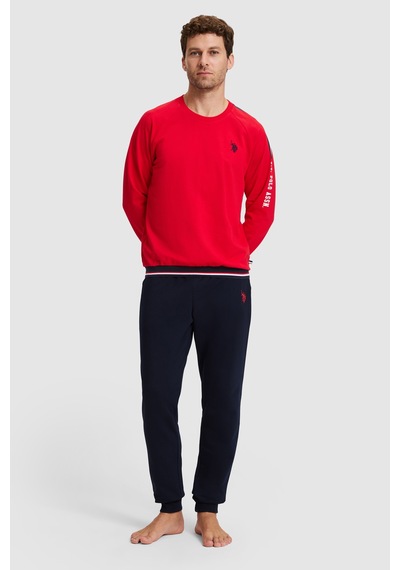 U.S. Polo Assn. Erkek Kırmızı Pijama Takımı 50333239 Vr030