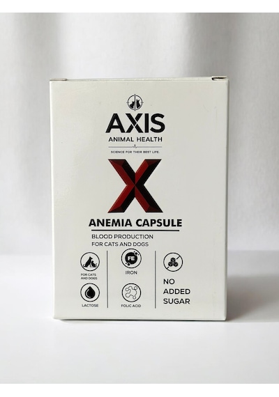 Anemia Capsule 30 Kapsül Kedi Ve Köpekler İçin Demir İçeren Kan Yapımını Destekleyici Takviye