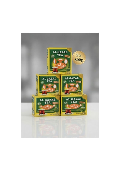 Al Gazal Çayı - 5 Kutu Bürüt 800 Gr Saf Seylan 777 Pekoe,