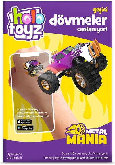 Holotoyz Tattoo Metal Mania Ar Uyumlu Geçici Dövme