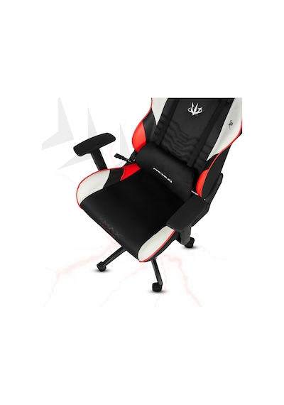 Rio Terletmez Kısmi Derili Kadife Kumaş Kırmızı Siyah Gaming Oyuncu Koltuğu -1 Kırmızı