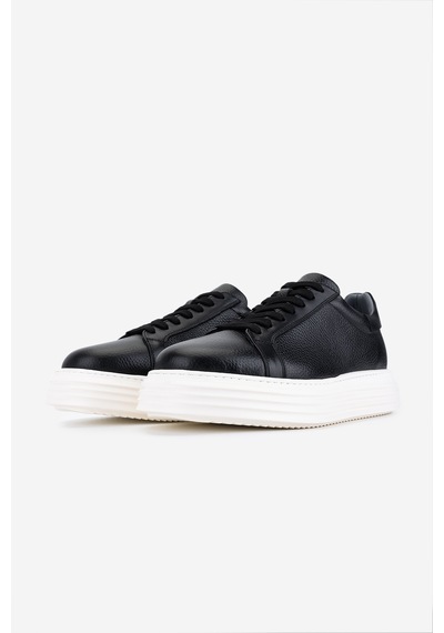 Valmenti Erkek Hakiki Deri Siyah Sneakers & Spor Ayakkabı 04 1108 Erk Ayk Y26 Sıyah Fltr/dr Siyah