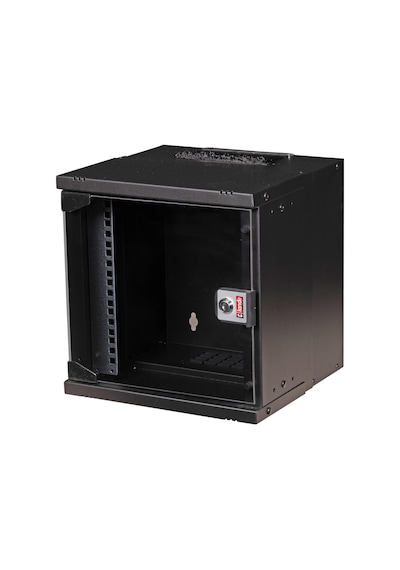 Lande Pandora Soho 6u 300x300 10 Duvar Tipi Rack Kabinet Siyah Cam Kapaklı