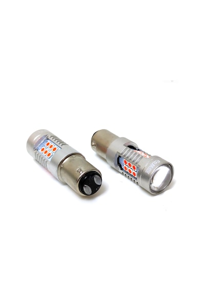 Femex Platinum P21W 1157 Çift Duy Led Ampul Kırmızı Mercekli