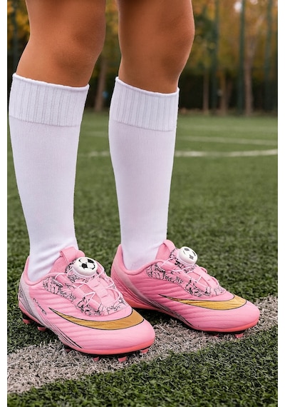 Mini Bonito Üniseks Yeni Nesil Mekanizmalı Futbol Kramponu Pembe