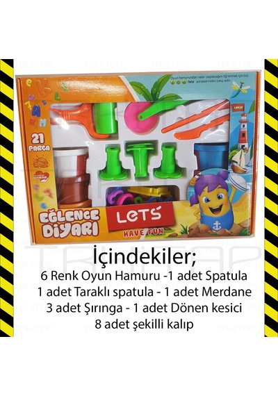 Let's Funny Eğitici Modelleme Oyun Hamuru Seti 22 Parça L9006