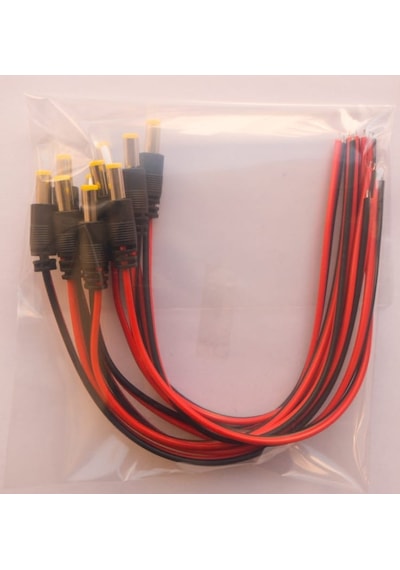 10 Lu Cctv Güvenlik Kamera 12 Dc Power Jak Jack- Kalın Kesit - A