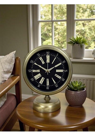 Time Art 25 X 20 Eskitme Metal Masa Saati Diğer