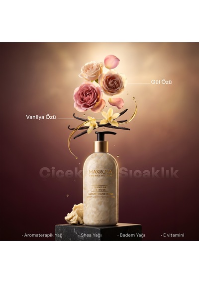 Maxrosa Aromatherapy Vanilla & Rose Sıvı Sabun 500 Ml