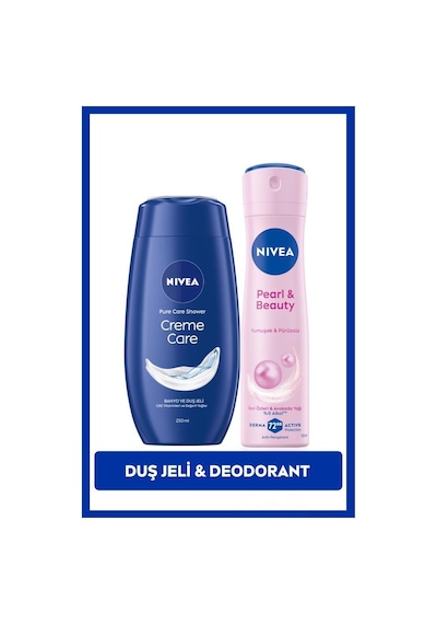 Creme Care Nemlendirici Duş Jeli 250ml Ve Sprey Deodorant Pearl&beauty 150ml,72 Saat perspirant