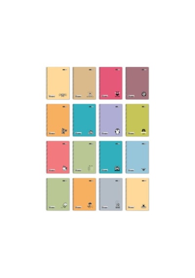A4 Dazzle Spiralli Pastel 60/4 Okul Defteri