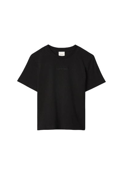 Calvin Klein A - Ss 20s Jsy Logo Siyah Kadın Tişört