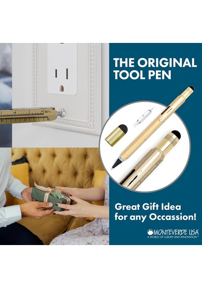 Monteverde Tool Pen Serisi Mv35482 Rb Multifunction Gold Roller K Çok Renkli
