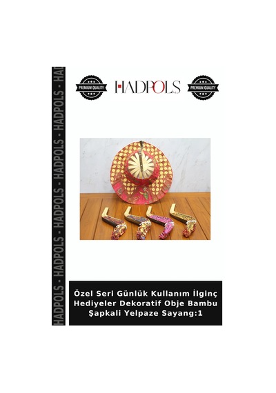 Özel Seri Günlük Kullanım İlginç Hediyeler Dekoratif Obje Bambu Şapkali Yelpaze Sayang:1