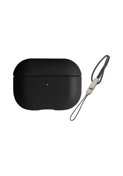 Newface Apple Airpods Uyumlu  3 3.nesil 405 Deri Kılıf - Siyah
