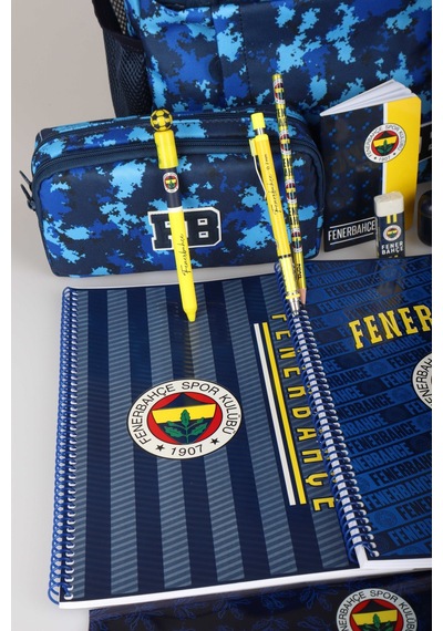 Lisanslı Fenerbahçe Full Kırtasiye Seti Kamuflaj Büyük Boy Lise Okul Çantası,kalem Çantası Ve 500 Ml Çelik Termos Seti Diğer