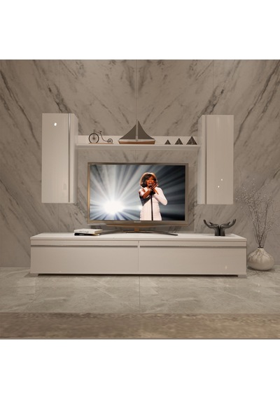 Decoraktiv Eko 7 Mdf Std Tv Ünitesi Tv Sehpası Beyaz