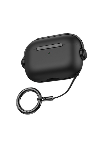 Apple AirPods Uyumlu 3 3.nesil Cool Kılıf - Siyah Düz Renkli