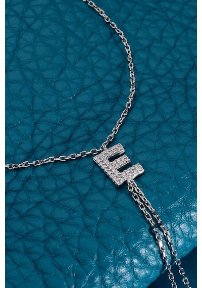 925 Ayar Gümüş Üzeri Altın Kaplama E Harfli Şahmeran Gümüş