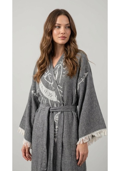 Brandsmiths Anthracite Crescent Eye Kimono Sarı