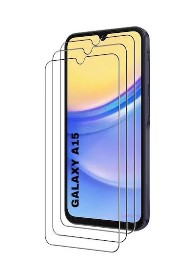Samsung Galaxy A15 Ekran Cam Koruyucu Kırılmaz Kavisli Hd 9d Tamperli Glas Screen Protector Çizilmez