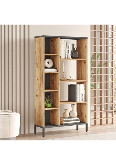 Best Kitaplık Metal Ayaklı Çam Bes3-aa Atlantik Çam - Antrasit