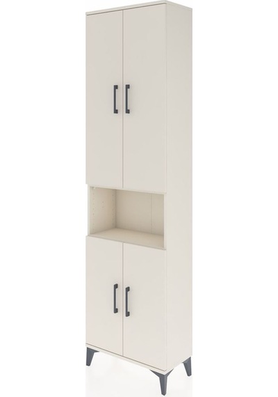 Arges Dolap 3 Raflı 4 Kapaklı Tek Askılı 60x30x221 Aytaşı-aytaşı Aytaşı