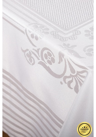 Lida Lüxjakar Bambu Kumaş Gri Masa Örtüsü 160x220 Cm - 1260 Çok Renkli