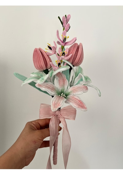 El Yapımı Şönil Gelin Buketi Solmayan Düğün Buketi Beyaz-pembe Bridal Bouquet Nişan, Nikah Ve Düğün Çiçeği Beyaz Pembe El Yapımı Şönil Gelin Buketi Solmayan Düğün Buketi Beyaz-pembe Bridal Bouquet Nişan, Nikah Ve Düğün Çiçeği Beyaz Pembe