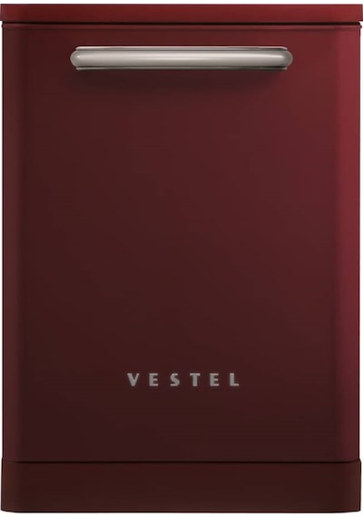 Vestel BM 5011 3 Programlı 13 Kişilik Retro Bulaşık Makinesi Bordo