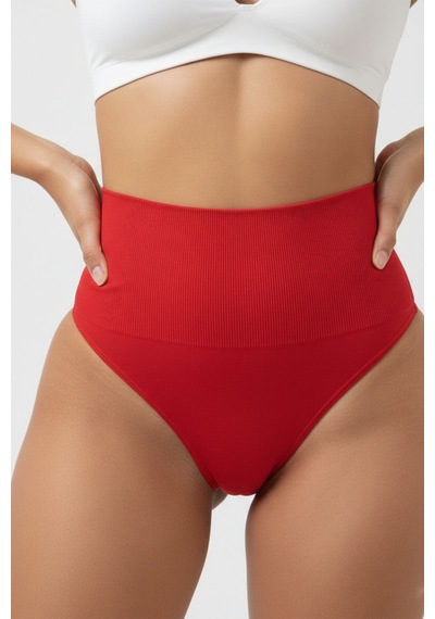 Fit Women String Korse Göbek Ve Bel Seamless String Korse 1011 Kırmızı