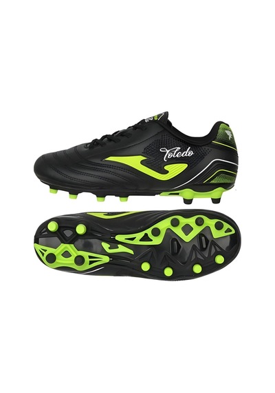 Joma Toledo Jr 2501 Black Fırm Ground Çocuk Krampon Ve Halı Saha Ayakkabısı Siyah