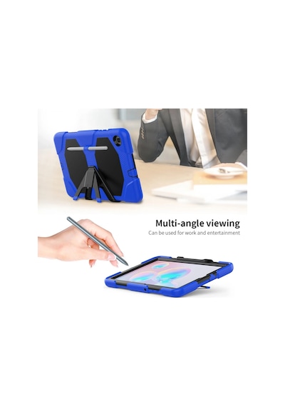 Newface - 82 - Samsung Galaxy Uyumlu T500 Tab A7 10.4 Kılıf Griffin Tablet Kapak - Csmo-tex - - Mavi