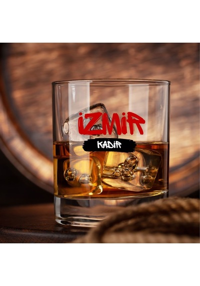 Kişiye Özel İl/memleket Temalı Viski Bardağı - İsme Özel Şehir Tasarımlı Kadeh Renksiz