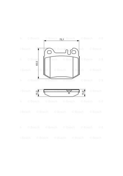 Mercedes Ml Serisi 163 Ml270cdı 2.7 1999-2005 Bosch Arka Balata