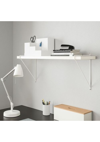 Ikea Bergshult Duvar Rafı Parçası, Beyaz, 80x20 Cm