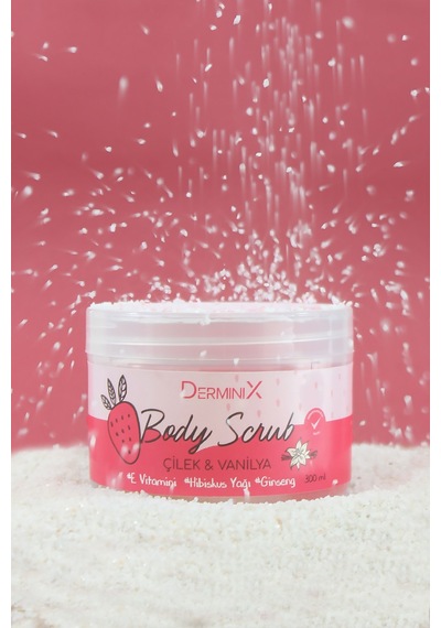 Derminix Çilek & Vanilya Özlü Vücut Peeling 2 x 300 ML