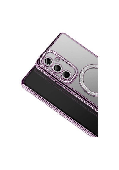 Samsung Uyumlu Galaxy S26 Plus Joke Simli Magneticsafe Kılıf Derin Mor