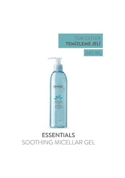 Babe Essentials Soothing Micellar Gel 240ml - Gliserin İçeren Yatıştırıcı Temizleme Jeli