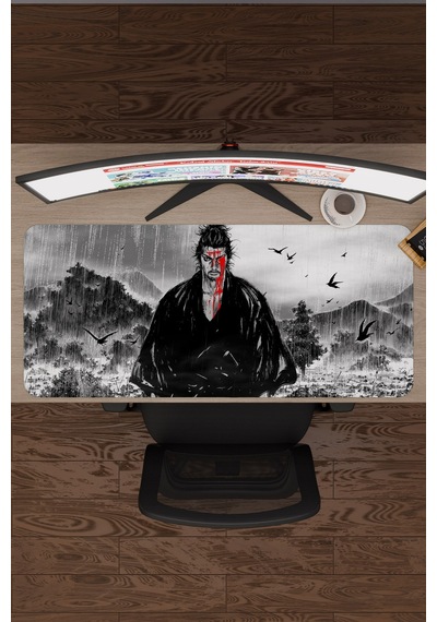 Vagabond Kaymaz Dikişli Kauçuk Oyuncu Mousepad V1 - 90x40 Xxl Gaming Mouse Pad Fare Altlığı