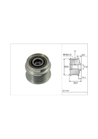 VALEO 588008 ALTERNATÖR KASNAĞI PASSAT 97-00 / A4 1.9 TDI