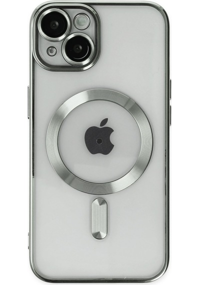 Apple iPhone Uyumlu  14 Kılıf Kross Magneticsafe Kapak -  Gümüş