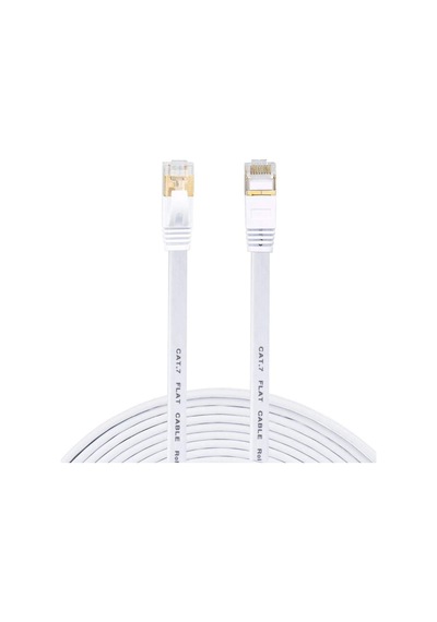 Ancheyn Cat7 Ethernet Rj45 Modem İnternet Kablosu 10 Gbps 600 Mhz Flat Kablo 1 Metre 4256 Sku: Zeus8690010102539