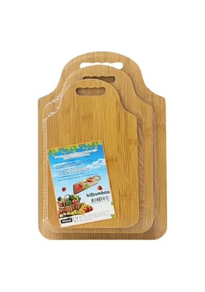 3 Parça Bambu Kesim Panosu