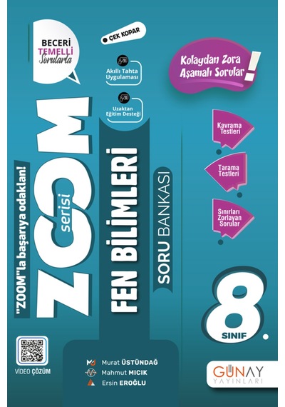 Günay Güncel 8. Sınıf Tüm Dersler Bumerang Ve Zoom Soru Seti
