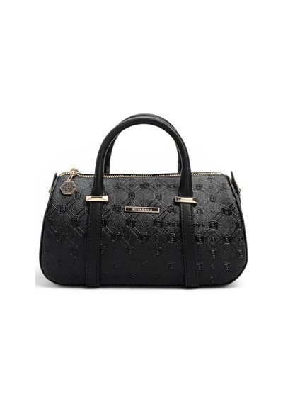Silver & Polo Silver Polo Siyah - Siyah Logolu Kadın El Çantası Sp1289