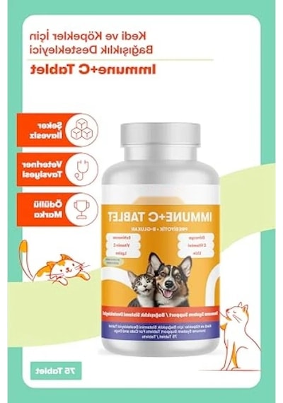Bağışıklık Sistemi Desteği İçin C Vitamini Tabletleri, 75 Tablet